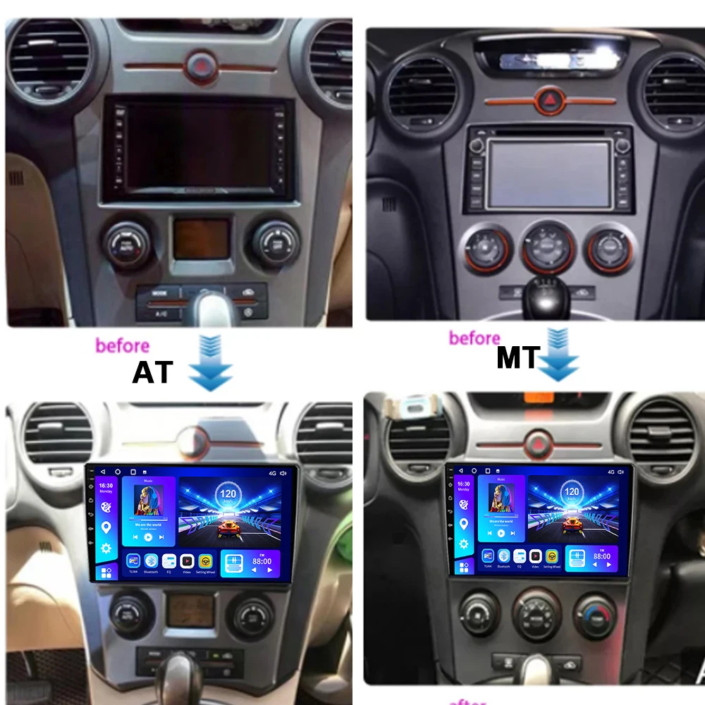 EKIY Car Radio for Kia Carens 2006-2012 Autoradio Multimedia Video Player Stereo Station 1 2 Din Android 10 Audio Carplay