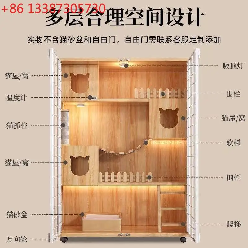 

Cat Villa Home Cat Nest Free Space Cat House