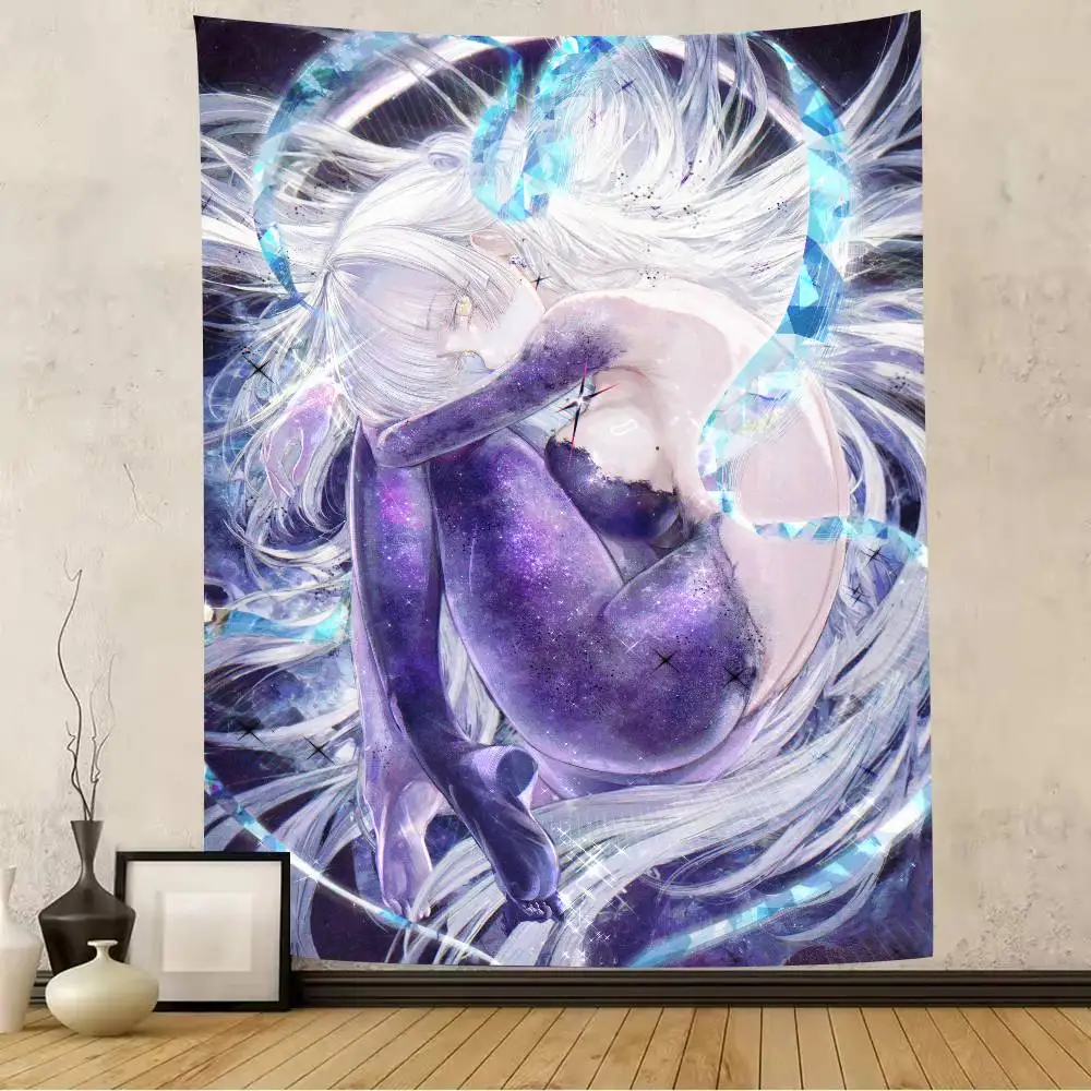 بارد الساخن Kawaii فتاة Nayuta نسيج الديكور غرفة نوم عنبر خلفية القماش عطلة المنزل حزب غرفة المعيشة نادي نسيج #2