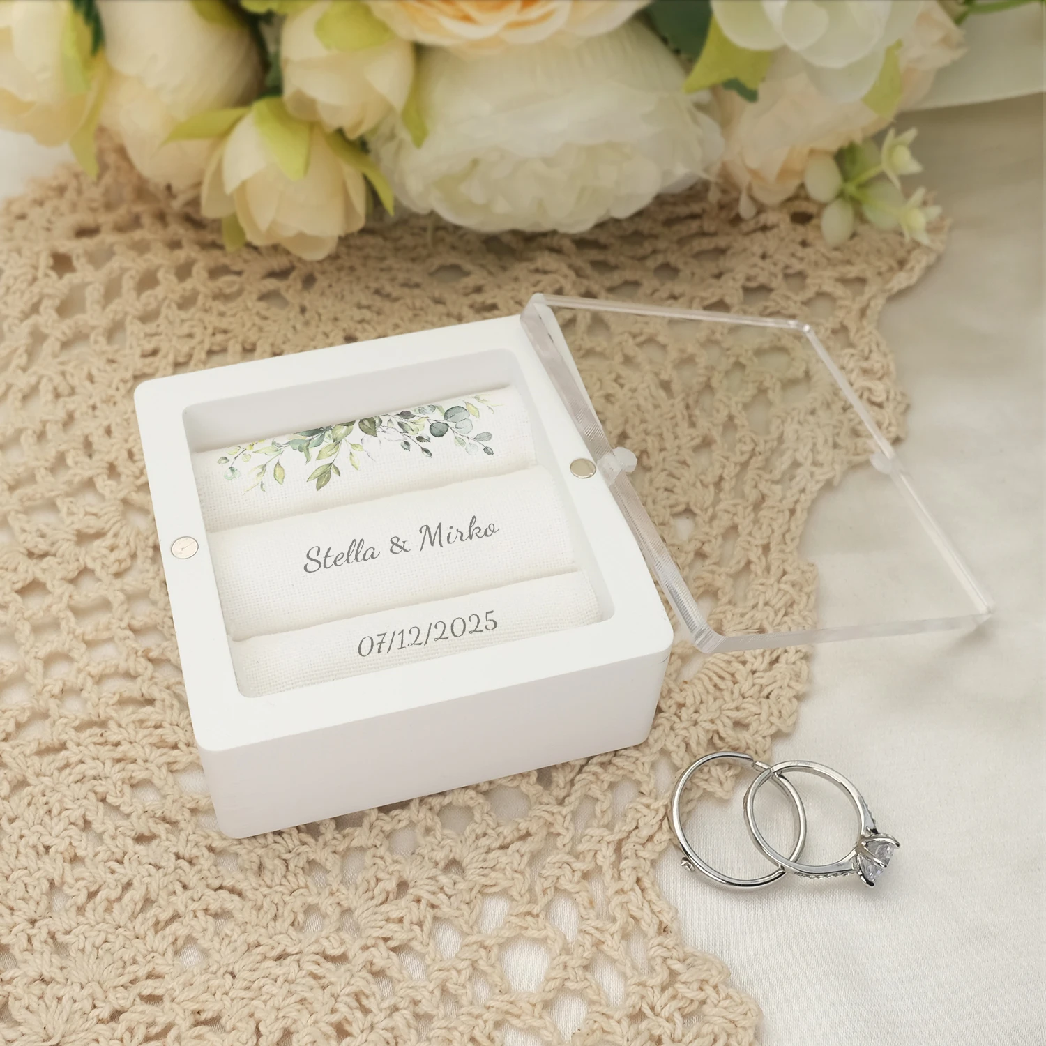 صندوق خاتم الزواج الشخصي، صندوق الخاتم للخطوبة، حامل الخاتم، صندوق الخاتم لحفل الزفاف صندوق خاتم الخطوبة #5