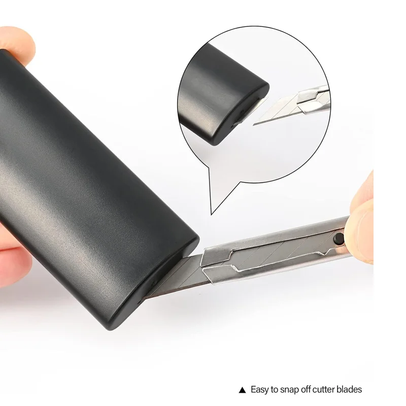 Disposed Knife Blade Snap-Off Box Container Utility Knife Cutter Waste Blade Storage Case for 9mm Blade Vinyl Flim Cutting Tool