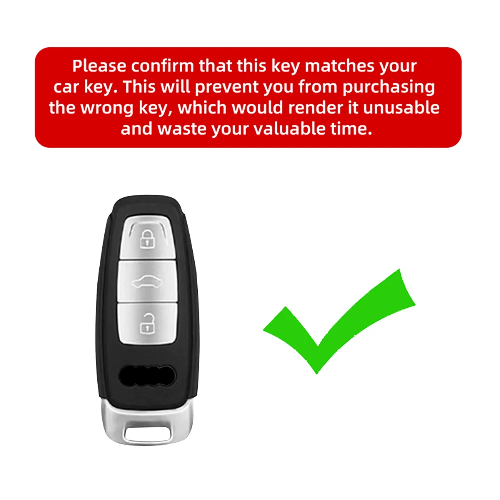 

Suede Key Fob Cover For Audi A6 A7 2018-2020 Soft Touch Smart Key Case Protector Shell Interior Fob Car Accessories Auto Parts