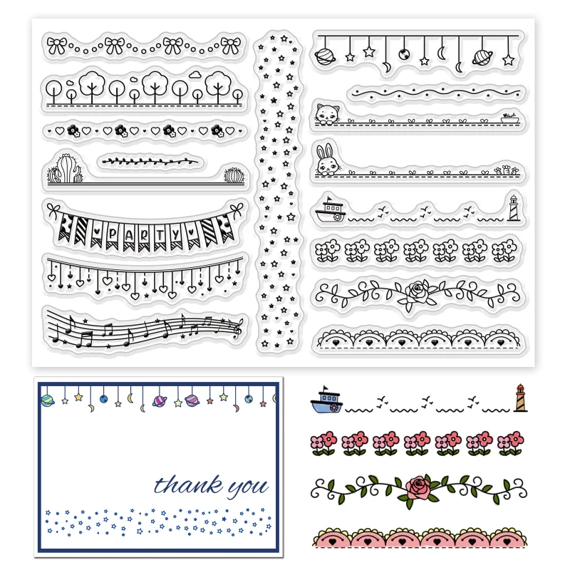 1PC Key Clear Stempel voor het maken van kaarten Decoratie Scrapbooking Benodigdheden Klok Clear Stamps Zakhorloges Transparante rubberen stempels