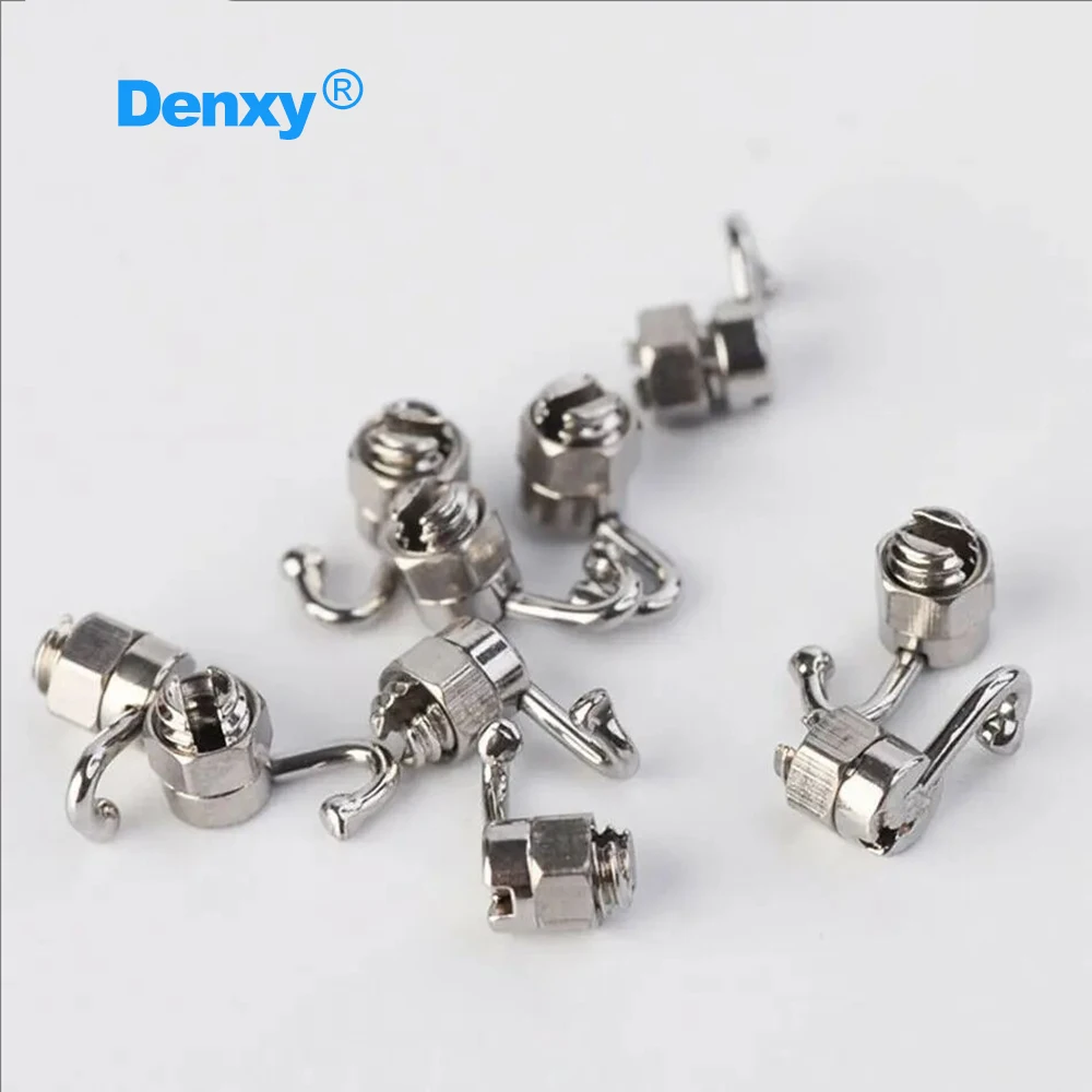 DENXY 20 Stück orthodontische Crimpable Haken, zahnärztliche orthodontische bewegliche Haken, Aktivitätshaken, orthodontische Brackets, Ortho-Aufsätze – Detail 3
