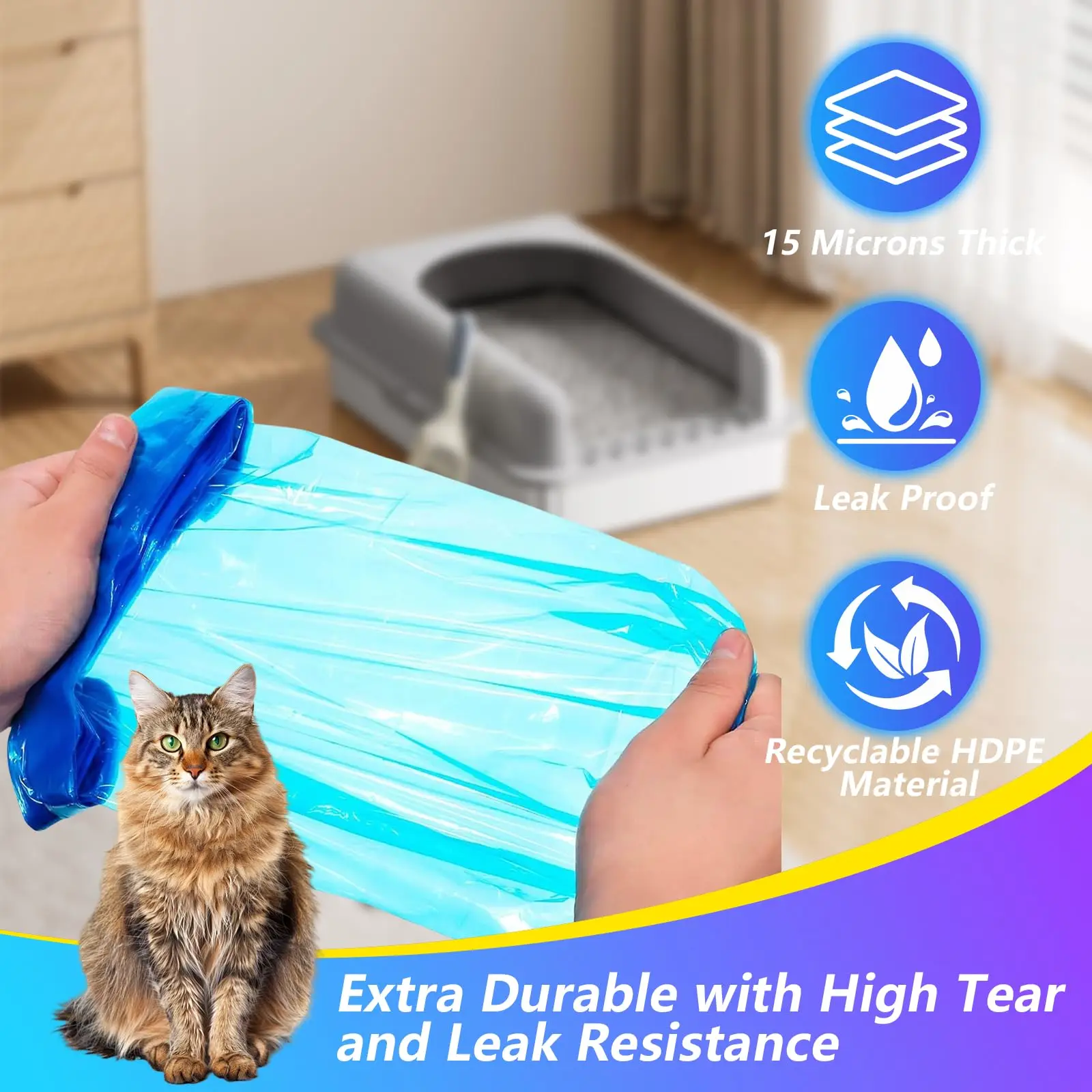 New Pet Biodegradable Trash Bag Dog Poop Bags Bulk Biobase Scented Poo Bag Degradable Cat Waste Bags Dog Poop Dispenser Gifts