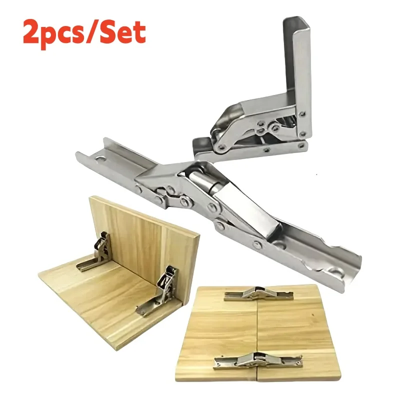 2 قطعة/زوج الحديثة 90 درجة للطي المفصلي بين قوسين أنيق مخفي إطار مكتب دعم ، 90/180 °   مفصلات قابلة للطي للباب/الرف