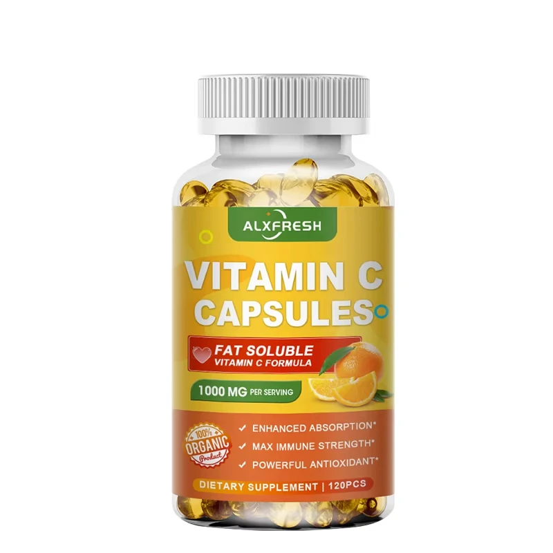 

Vitamin C Capsules Promote Collagen Synthesis Antioxidant & Anti-aging Cardiovascular Health Enhance Immunity Improved Mood