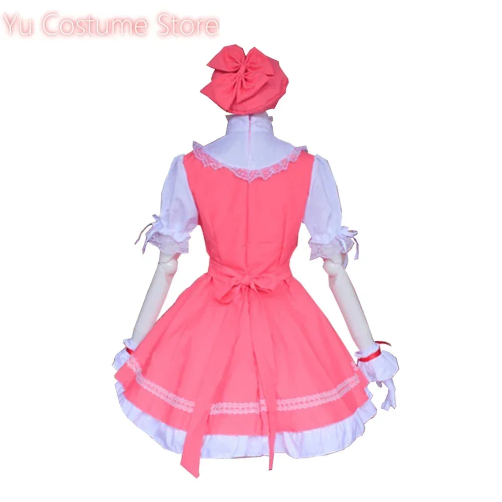 

Brdwn Carcaptor Sakura Womens Sakura Kinomoto Cosplay Costume Combats Uniform Apron Dress (Dress+Hat) Yu Costume