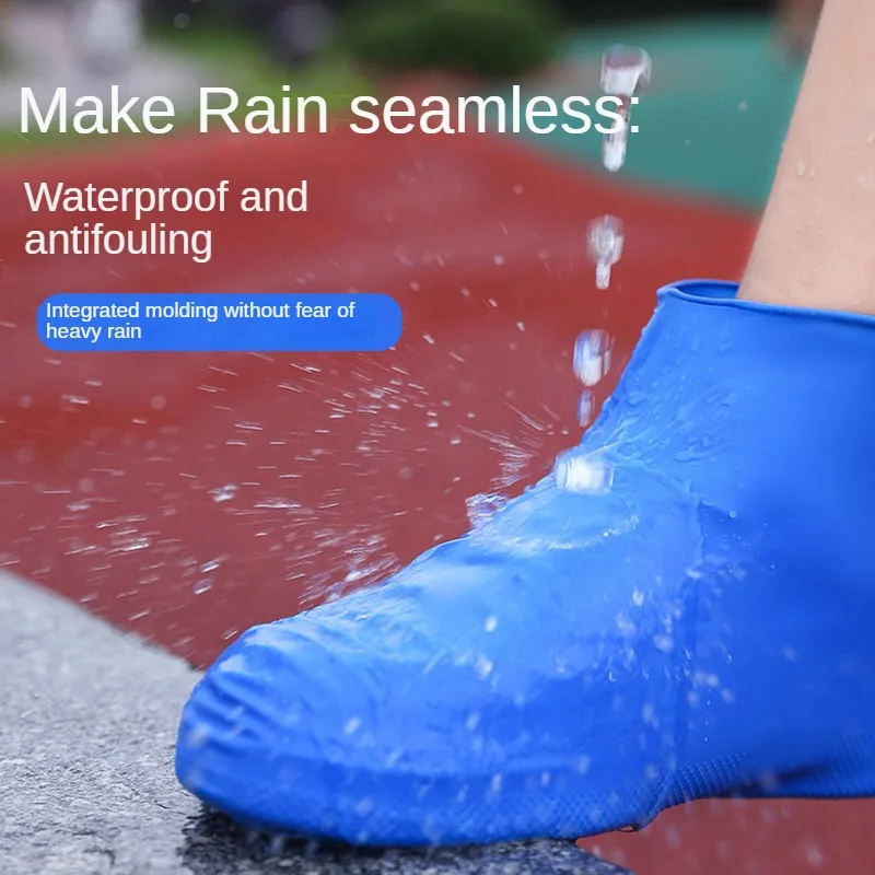 Rain Boots Shoes Cover Waterproof Shoe Cover Silicone Rain Shoes Pocket Rubber Boots Cover Sneakers Protector Foot Cover Cycling