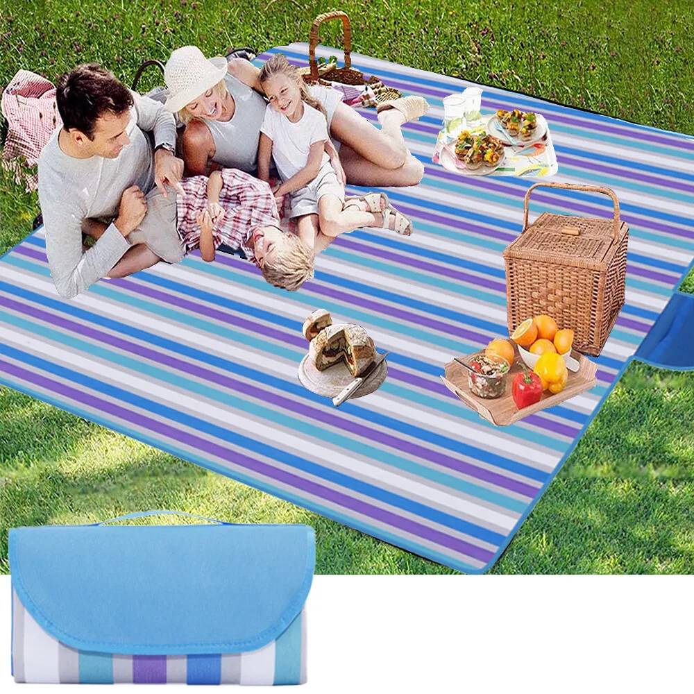 Picnic Blanket, Foldable Beach Mat, Picnic Blanket for Outdoor, 80