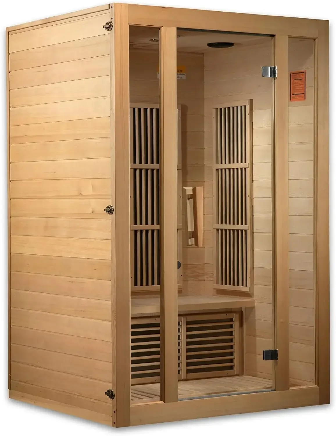 Maxxus Saunas MX-J206-01 Seattle Carbon Far Infrared Sauna for 2 Persons Hemlock Wood