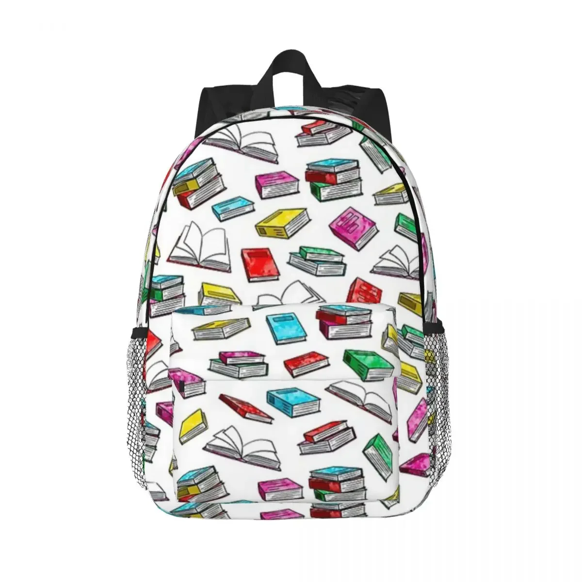 

Watercolor Books Backpacks Teenager Bookbag Casual Children School Bags Laptop Rucksack Shoulder Bag Large Capacity