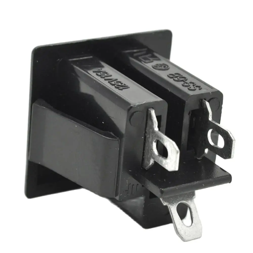 1PCS White Black Copper American Industrial 5-15R AC Power Outlet 3Pin US Electrical Receptacle 125V 15A AC Power Socket SS-6B