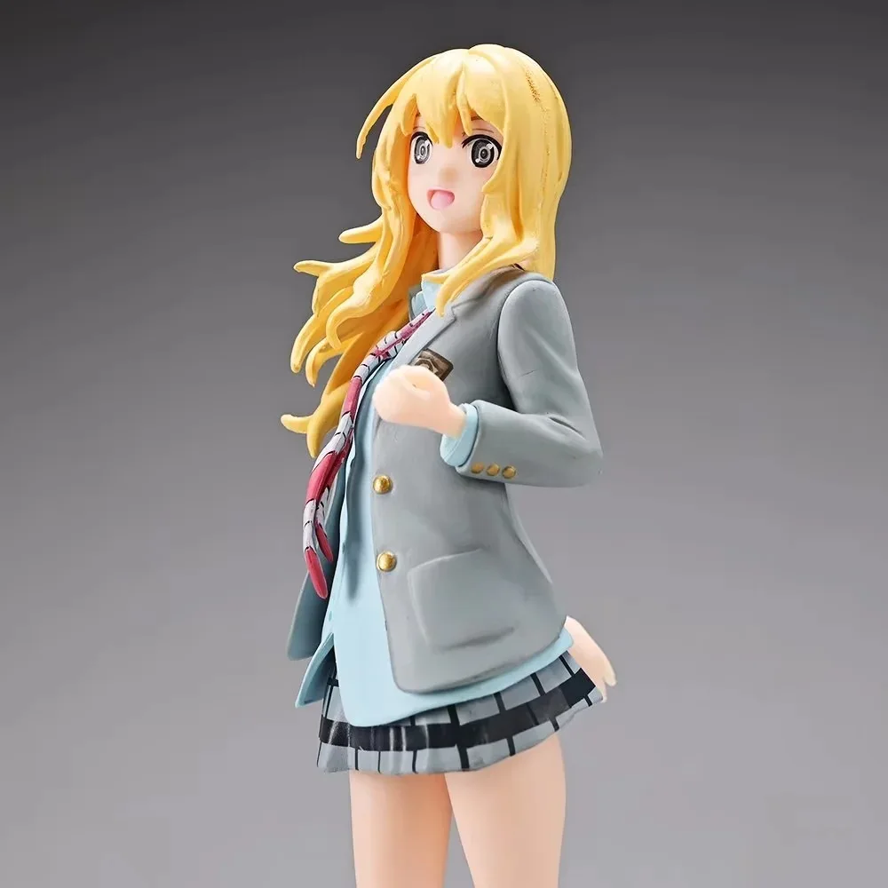 18cm Your Lie In April Figures Miyazono Kaori Figure Action Figure Cute Girls Model Desktop Decoration Toys For Birthday Gifts