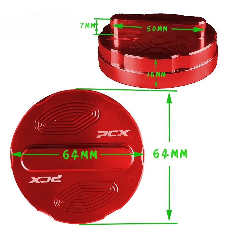 Suitable for Honda PCX/ADV/FORZA/IORNO Modified Fuel Tank Cap, New CNC Aluminum Alloy Decorative Cover