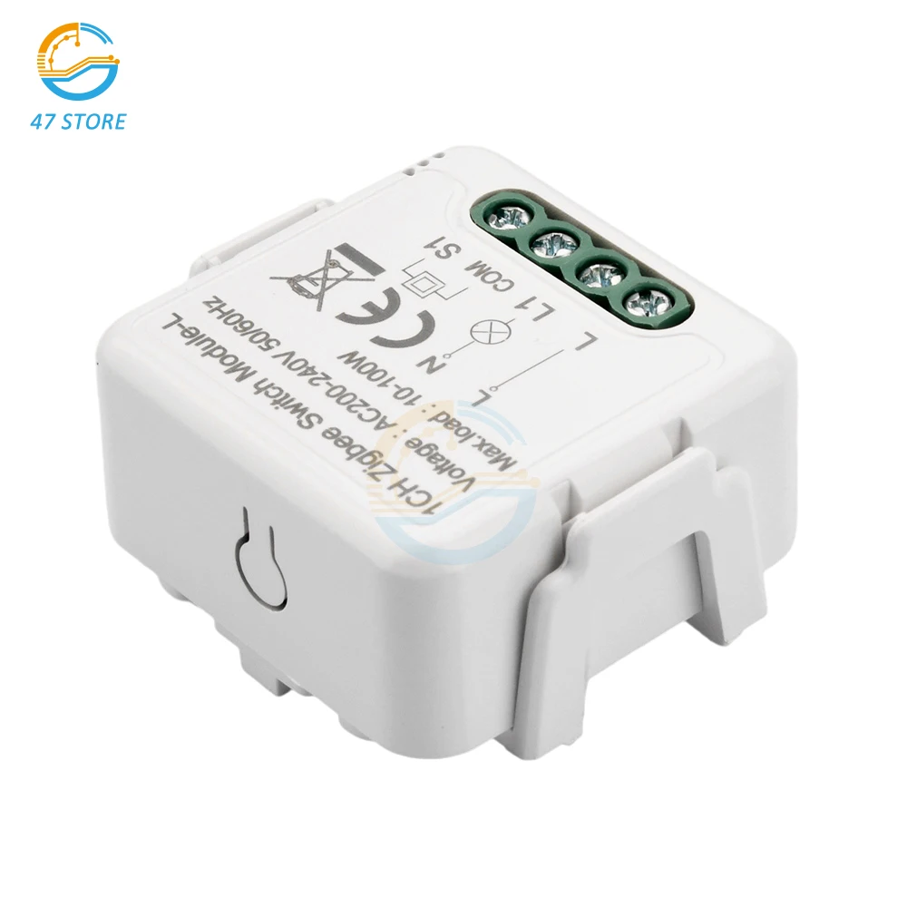 Tuya Smart ZigBee 3.0 Switch Module 10A Smart Home DIY Breaker 1 2 3 4 Gang Supports 2 Way Control Works with Alexa Google Home