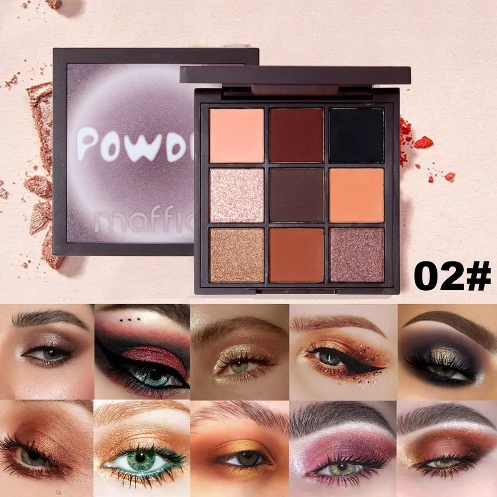 

Glitter Shiny Eyeshadow Matte Pearlescent Multicolor Eyeshadow Palette Waterproof Easy To Color Eyeshadow Powder Cosmetics