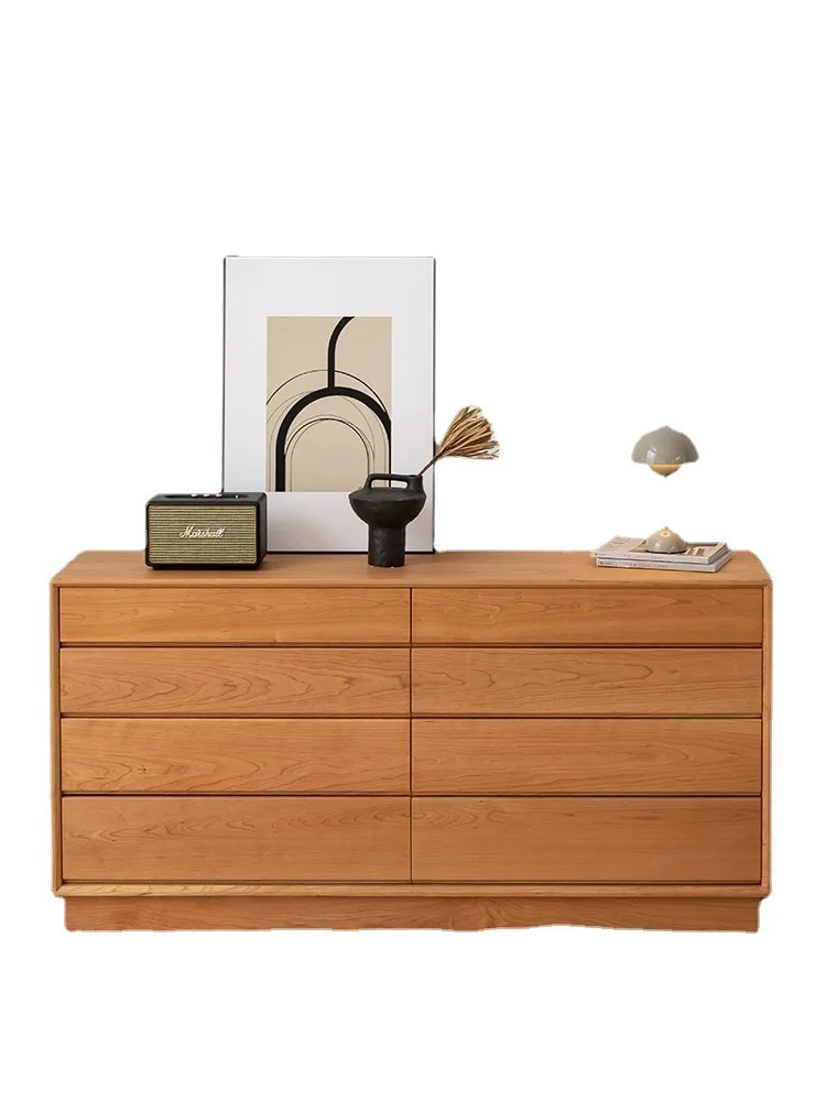 

Nordic solid wood six-chest cabinet small apartment household large-capacity storage drawer cabinet
