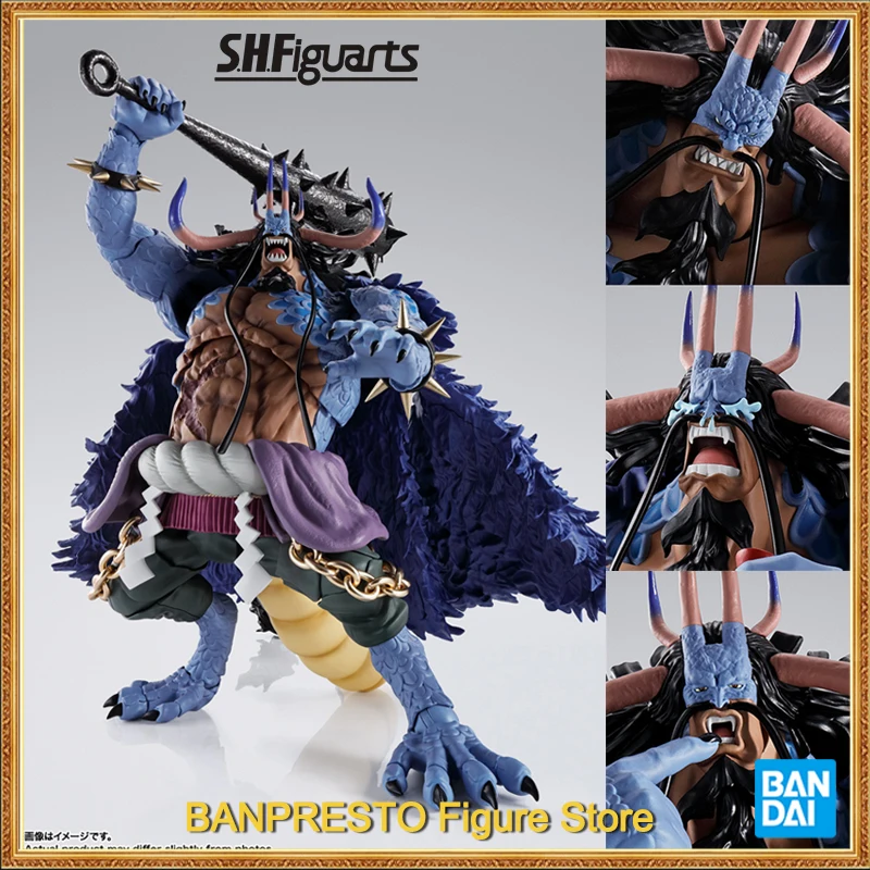 Original Bandai S.H.Figuarts Kaidou King of the Beasts Man Beast form One Piece SHF Kaidou Action Figures Model Toys In Stock