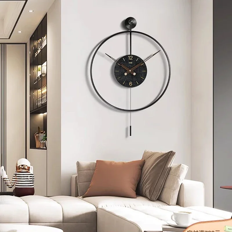 Art Mural Wall Watch Bedrooms Chinese Style Simple Nordic Creative Aesthetic Wall Clocks Big Orologio Da Parete Room Decorations