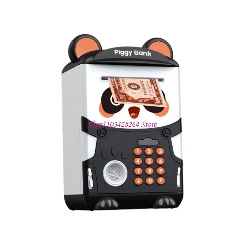 Kids Piggy Ornaments Couvre Carton Carton Panda Case verrouillage pour le thème Sauver l'argent Consieur peut