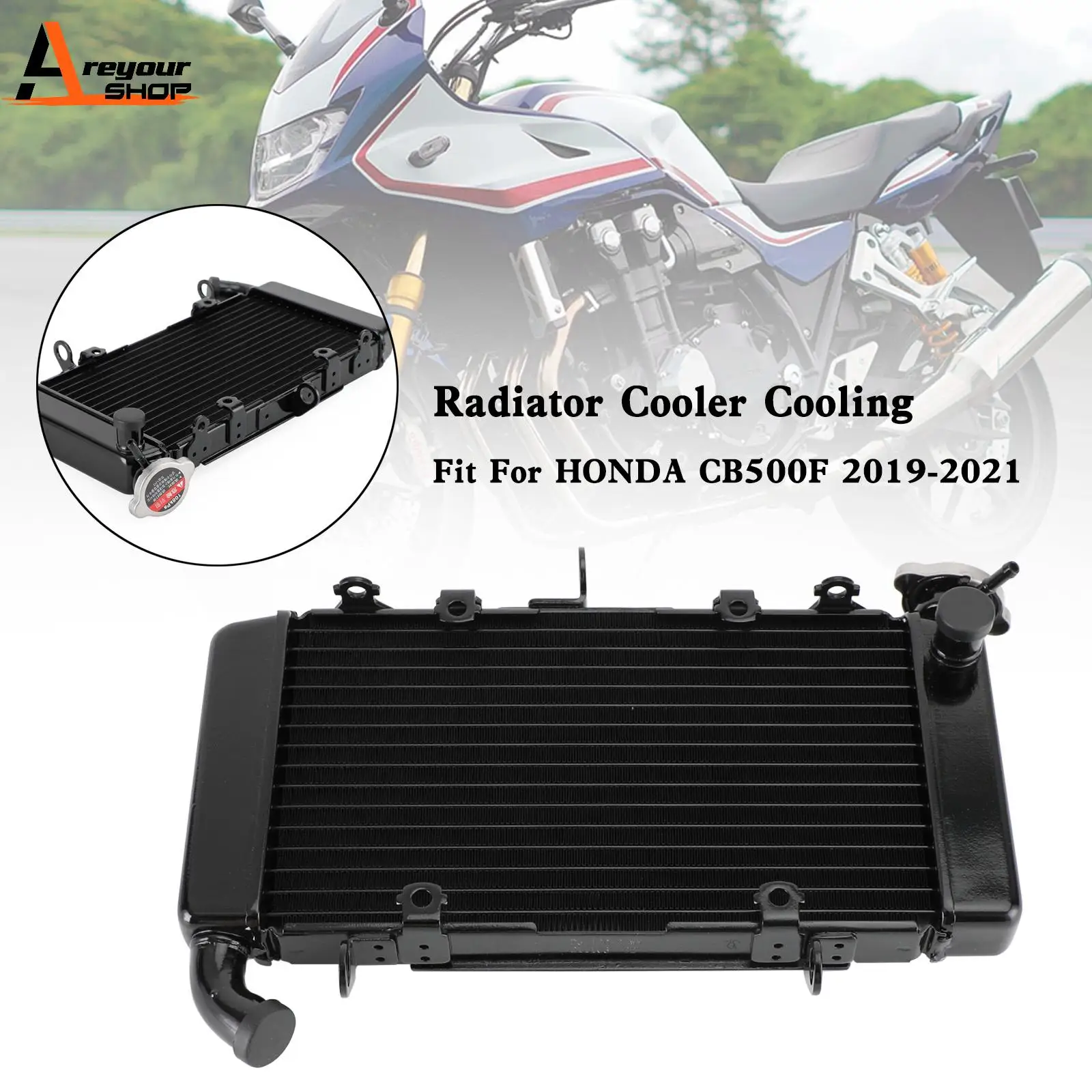 Areyourshop Engine Radiator Cooler Cooling Fit for HONDA CB500F CB 500 F 2019-2021