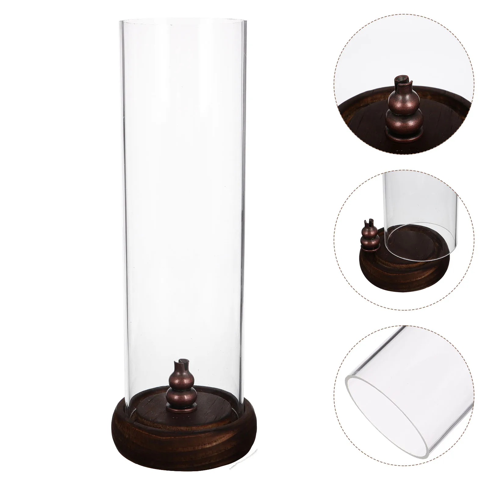 

Incense Stick Holder Wooden Base with Dome Incense Burner for Yoga Home Decoration House Decor Insence Holder