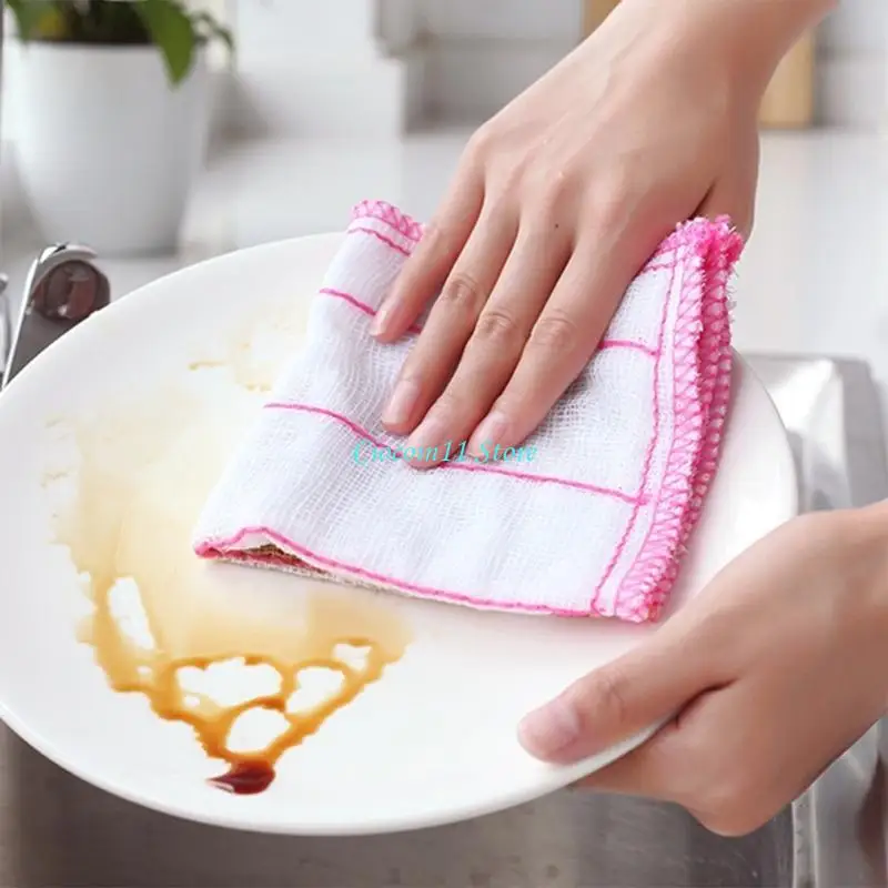 Y1UB Multipurpose 8 Layer Cotton Gauze Cleaning Towel Super Absorbent Quick Dry Cleaning Wipes For Household Workshop