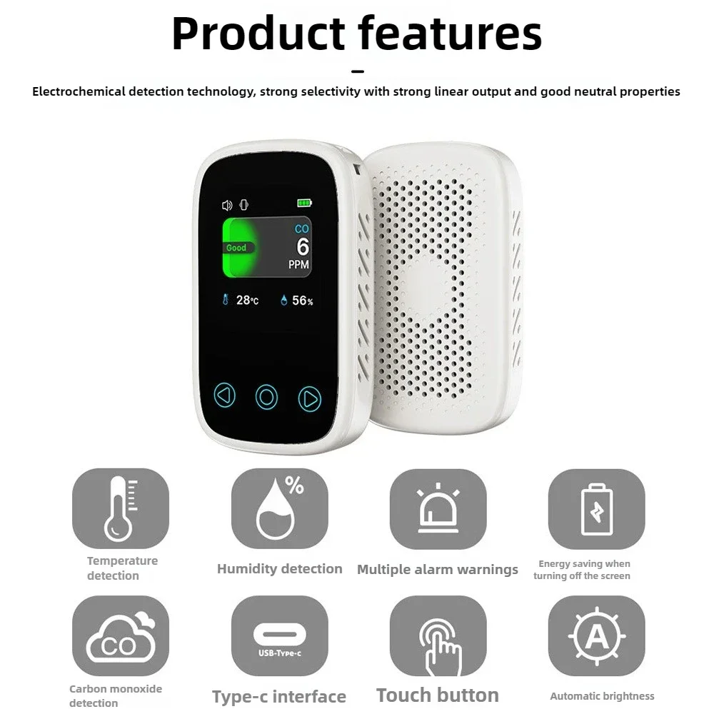 Diskon Besar Alarm Karbon Monoksida Mini 3 In 1 Deteksi Rumah Tangga Alarm Gas Batubara Sarang Lebah Detektor CO