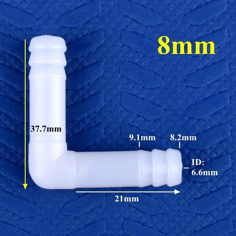 5Pcs PE Elbow Connector Aquarium Tank Air Pump Hose Pagoda Joint Watering Irrigation Garden Water Pipe Connector 8/10MM