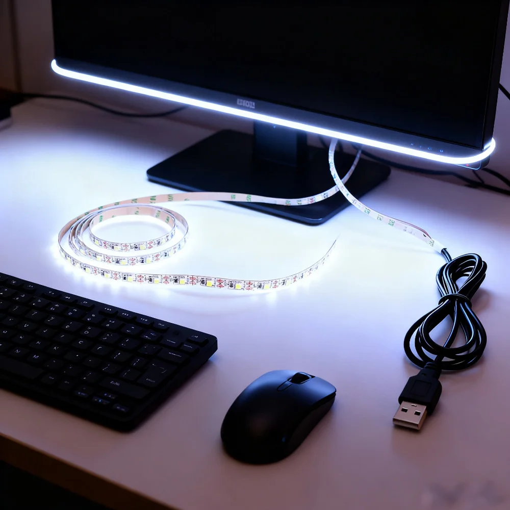 

USB Led Strip Lights DC5V SMD2835 Flexible Waterproof TV Background Light Bar Game Room Family Party Decoration lamp