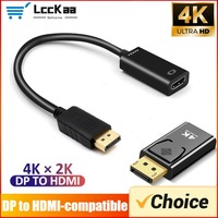 4K DisplayPort To HDMI-compatible Cable 1080P DP To HDMI-compatible Converter Male To Female HD Video Audio Adapter for TV PC
