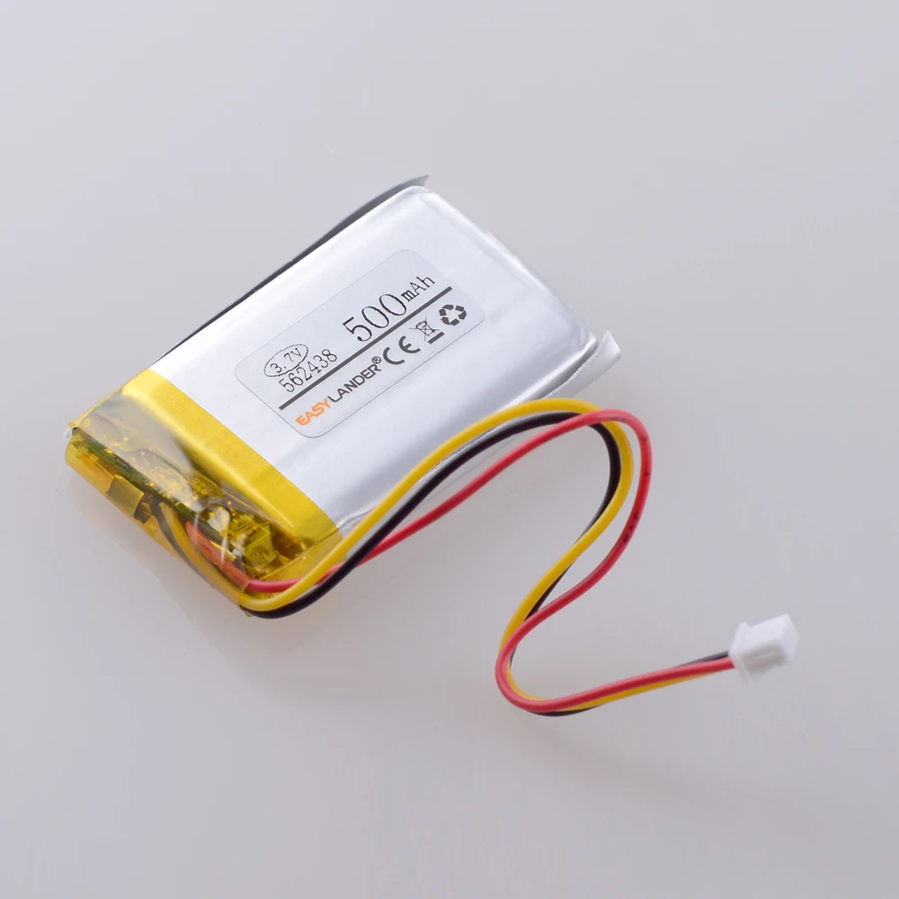 3 nici 3.7V 500mAH 562438 PLIB polimerowy akumulator litowo-jonowy dla mp3 mp4 DVR Sho-mnie Combo 1 Shome combo A1 602535 552535