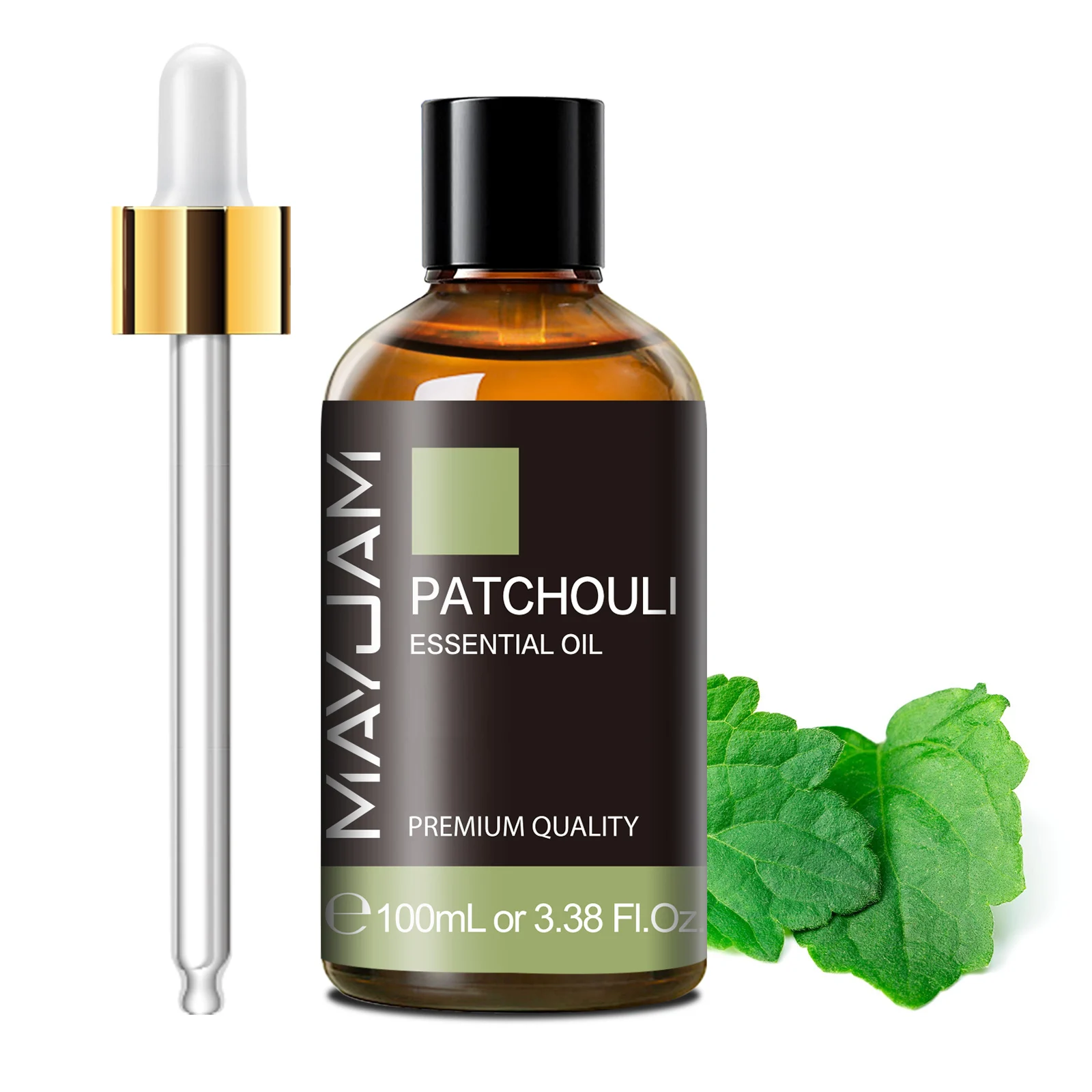 MAYJAM 100 ml pure etherische olie met glazen druppelaar, aromatherapie etherische oliën lavendel eucalyptus rozemarijn vanille aroma-olie - afbeelding 1