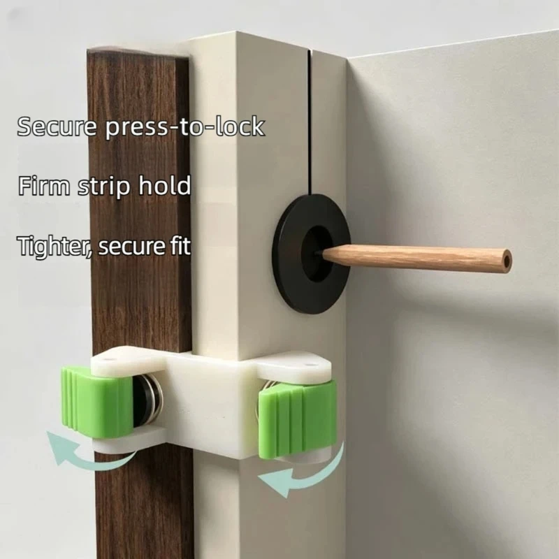 Cabinet Filler Clamp with Opposing Spring-Operated Gripping Ends for Securing Workpieces During Alignment and Scribing M4YD