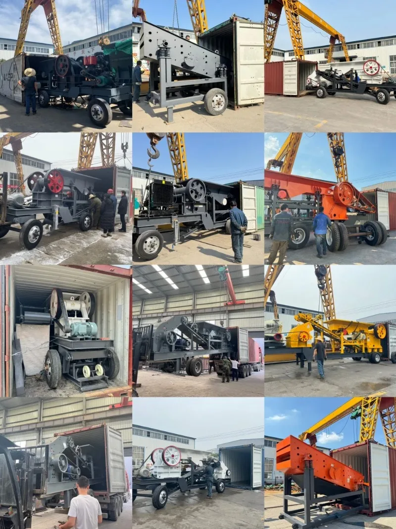 Hot Sale Mobile Gold Ore River Stone Jaw Crusher Machine
