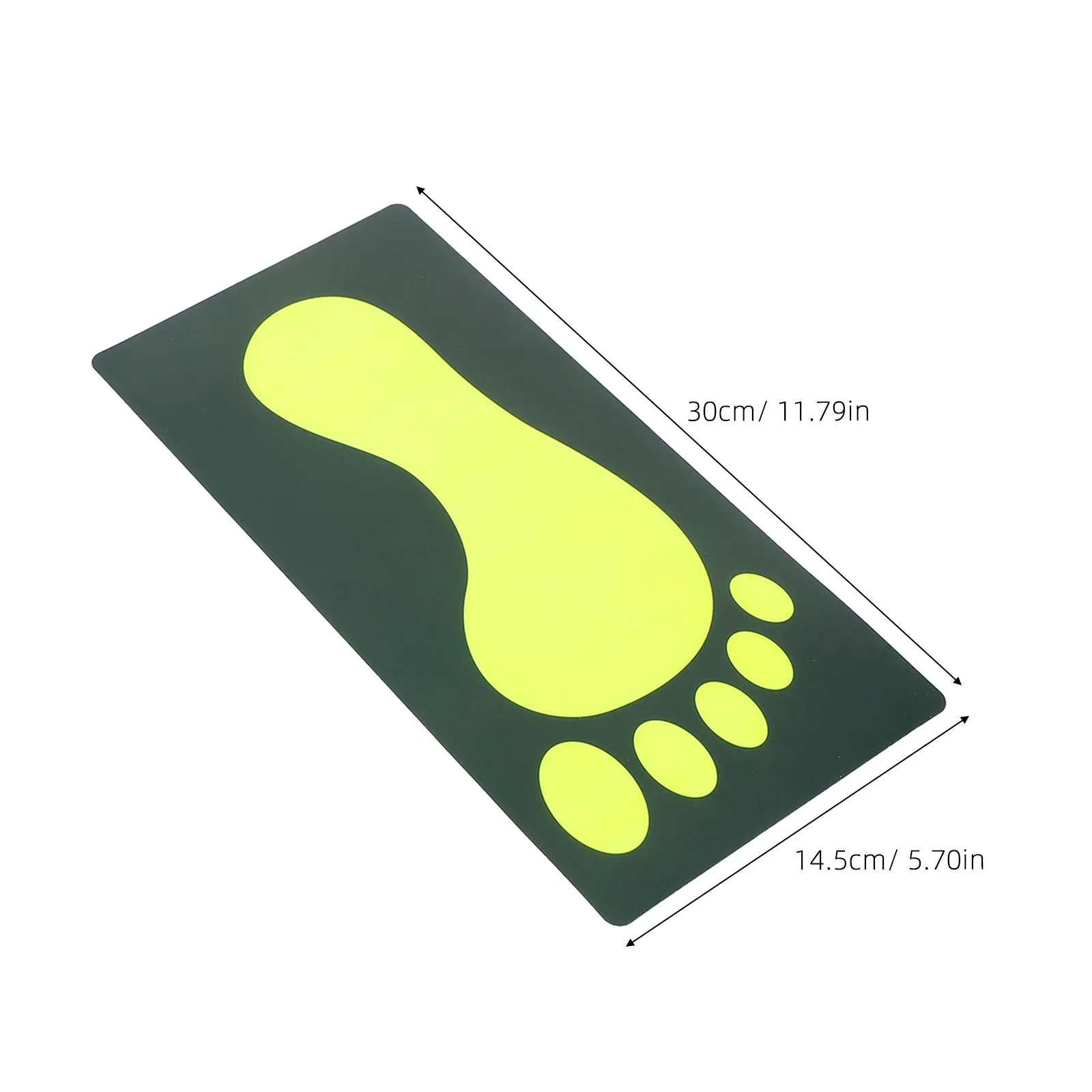 12 Uds. Pegatinas luminosas nocturnas para suelo con huella, pegatinas autoadhesivas de Pvc impermeables para evacuación, marcadores de seguridad antideslizantes para