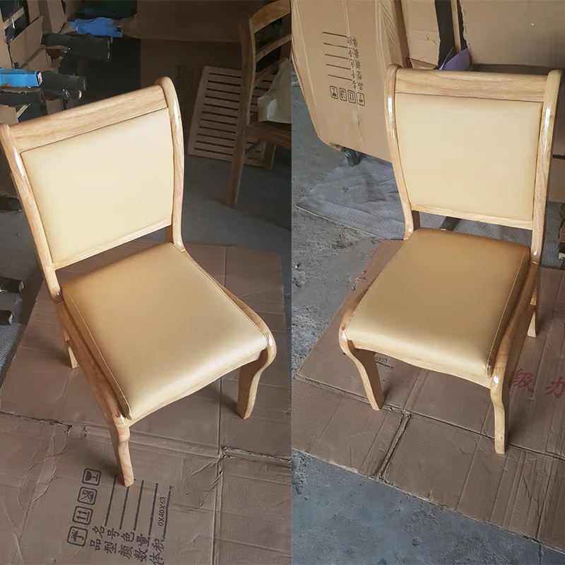 Solid wood conference chair Training chair Solid wood office  Chess and card Meeting room