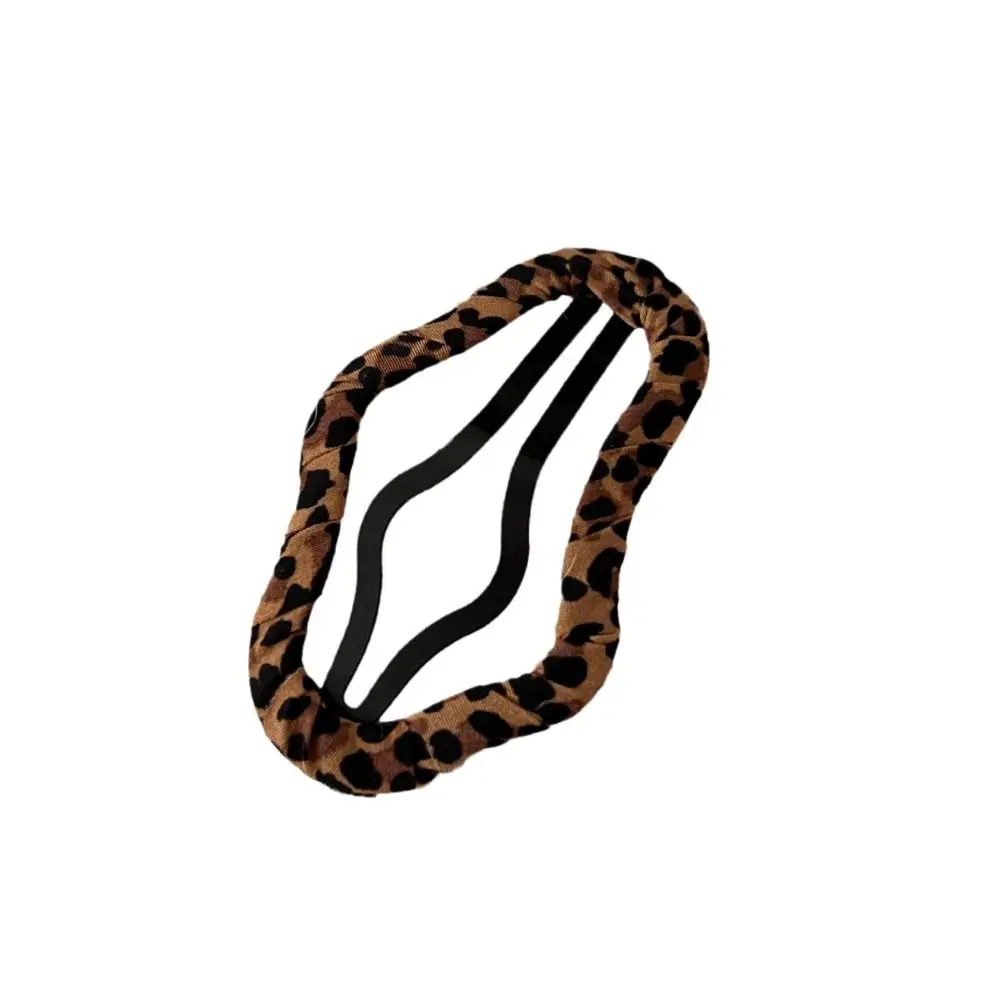 

Fashion Hollow Leopard Print Hair Clip Cloth BB Clip Star Hairpin Y2k Geometric Girls