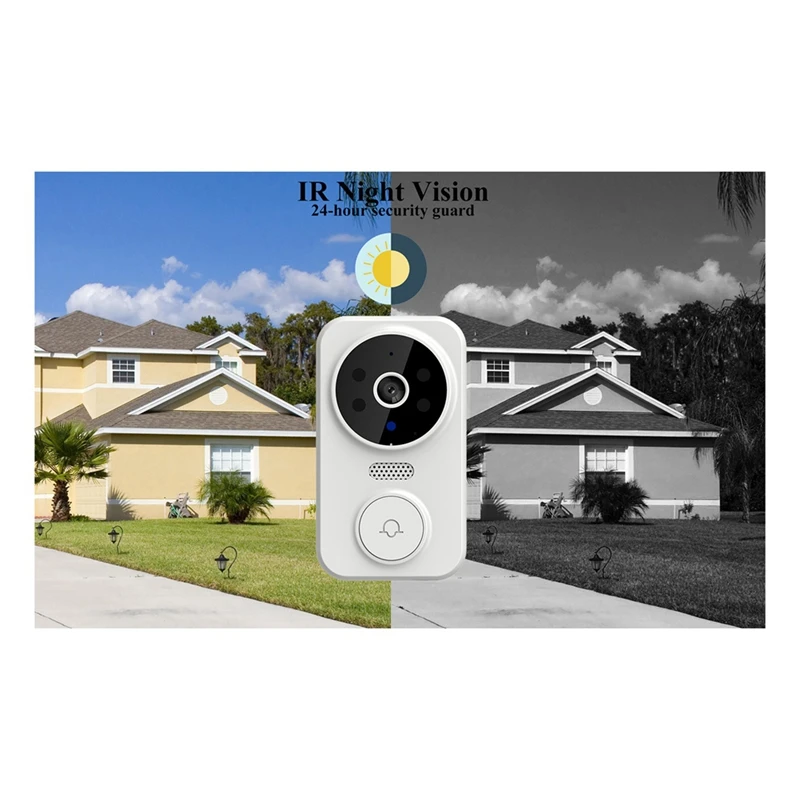 T81C  Tuya Smart Home Doorbell Camera WIFI Wireless Doorbell DC AC Battery Powered Camera Bell Smart Life Doorbell Ca
