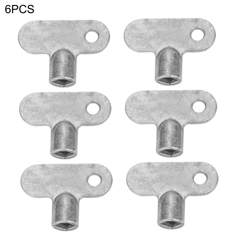 6pcs Radiator for exhaust Valve Key 5×5 For Caliber Radiator Fittings Zinc Alloy for exhaust Valve Vent Valve Key Radiator