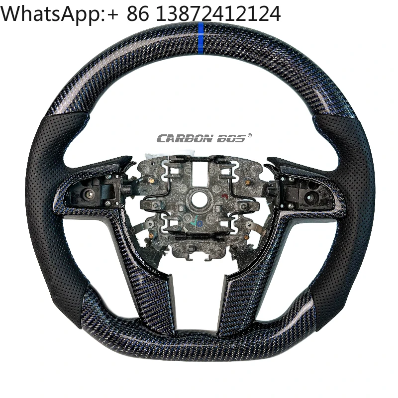 

Sport Style Blue Woven Carbon Fiber Steering Wheel for Pontiac G8 / Holden Commodore Carbon Fiber Car Steering Wheel
