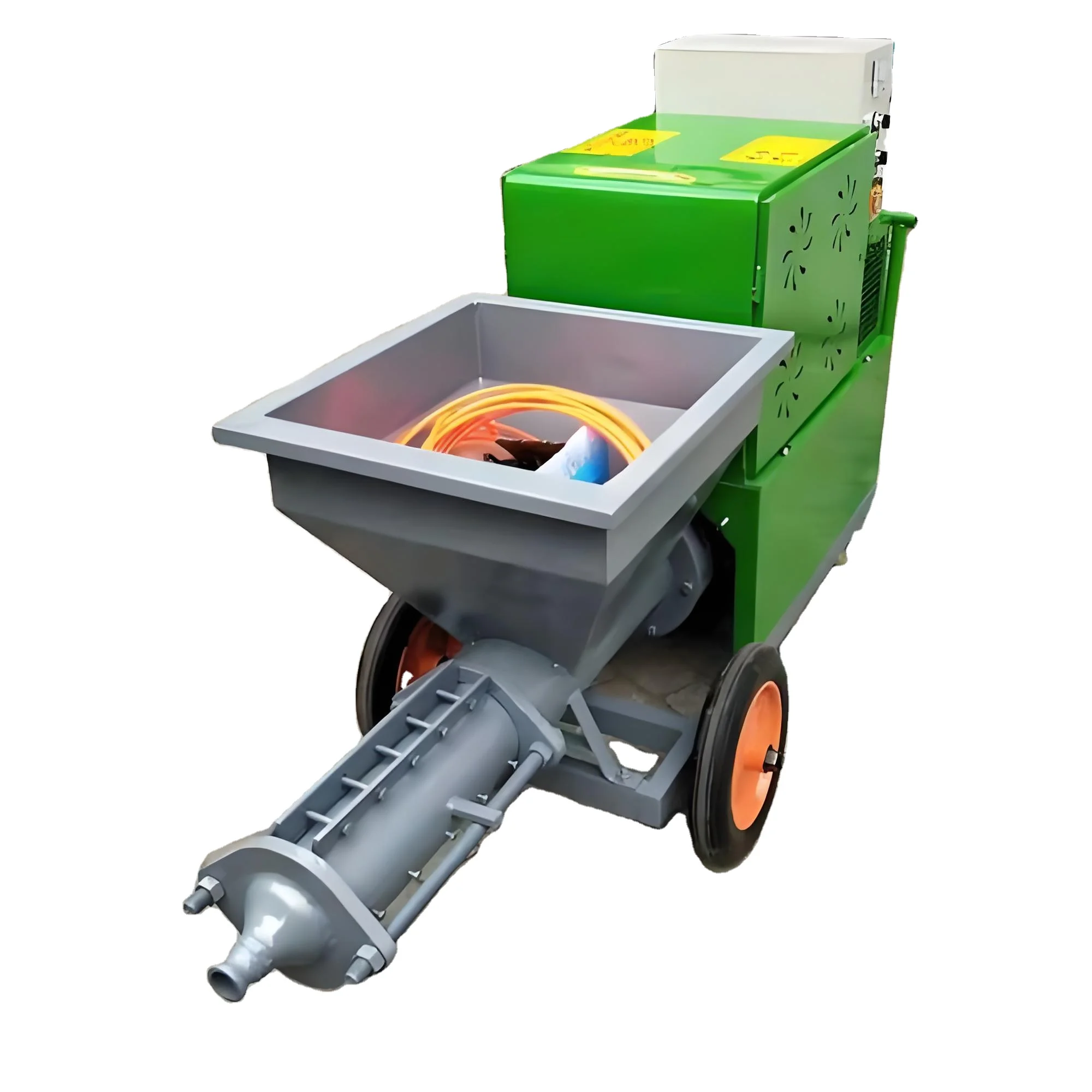 

High Efficiency Automatic Mortar Spraying Machine Motor Engine Power Plaster Cement Sprayer Machine