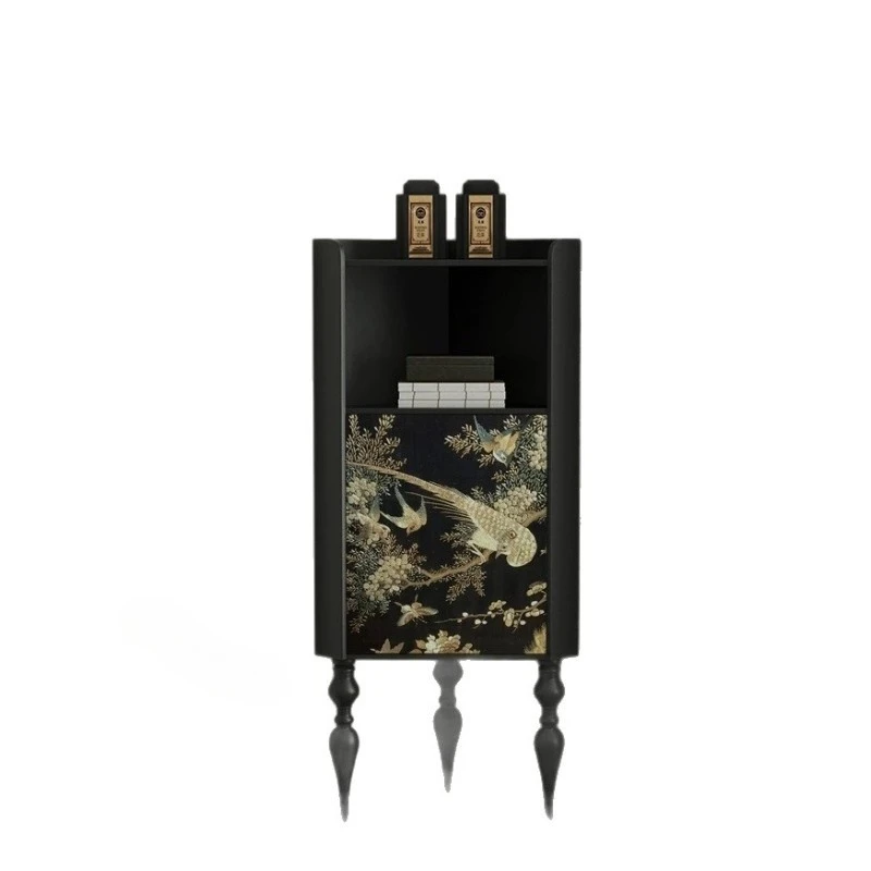 

Chinese country solid wood French f retro living room decoration storage storage cabinet