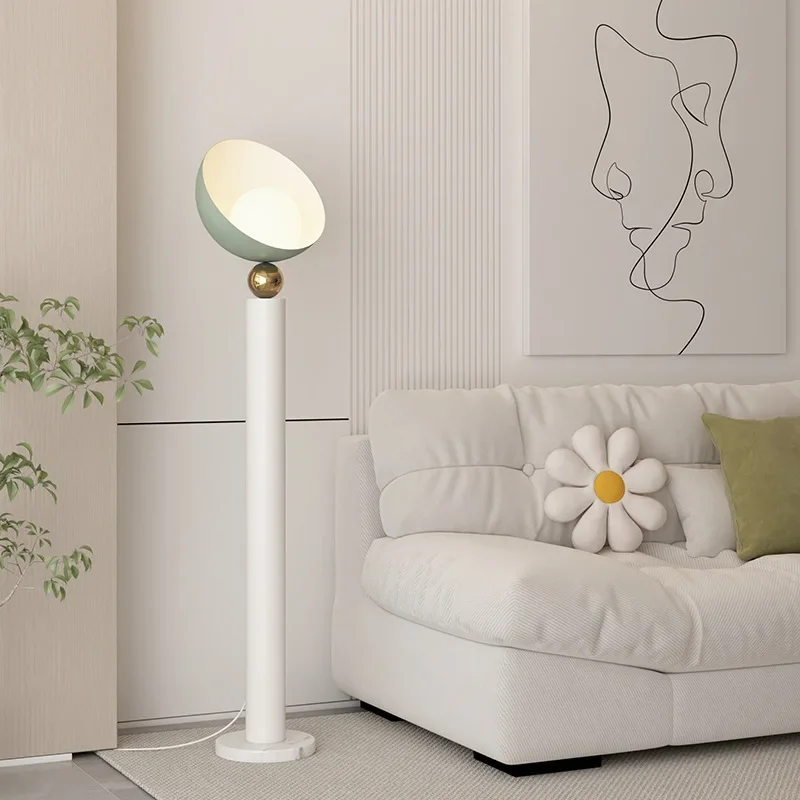 New simple cream style hotel model room B & B club ornament living room bedroom floor lamp
