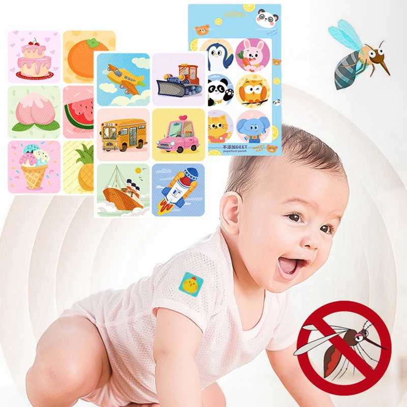 Baby Anti-Mosquito Patch Natural Non Toxic Mosquito Repellent Sticker Kids Summer Anti-Mosquitoes Cartoon Stickers 180/360PCS