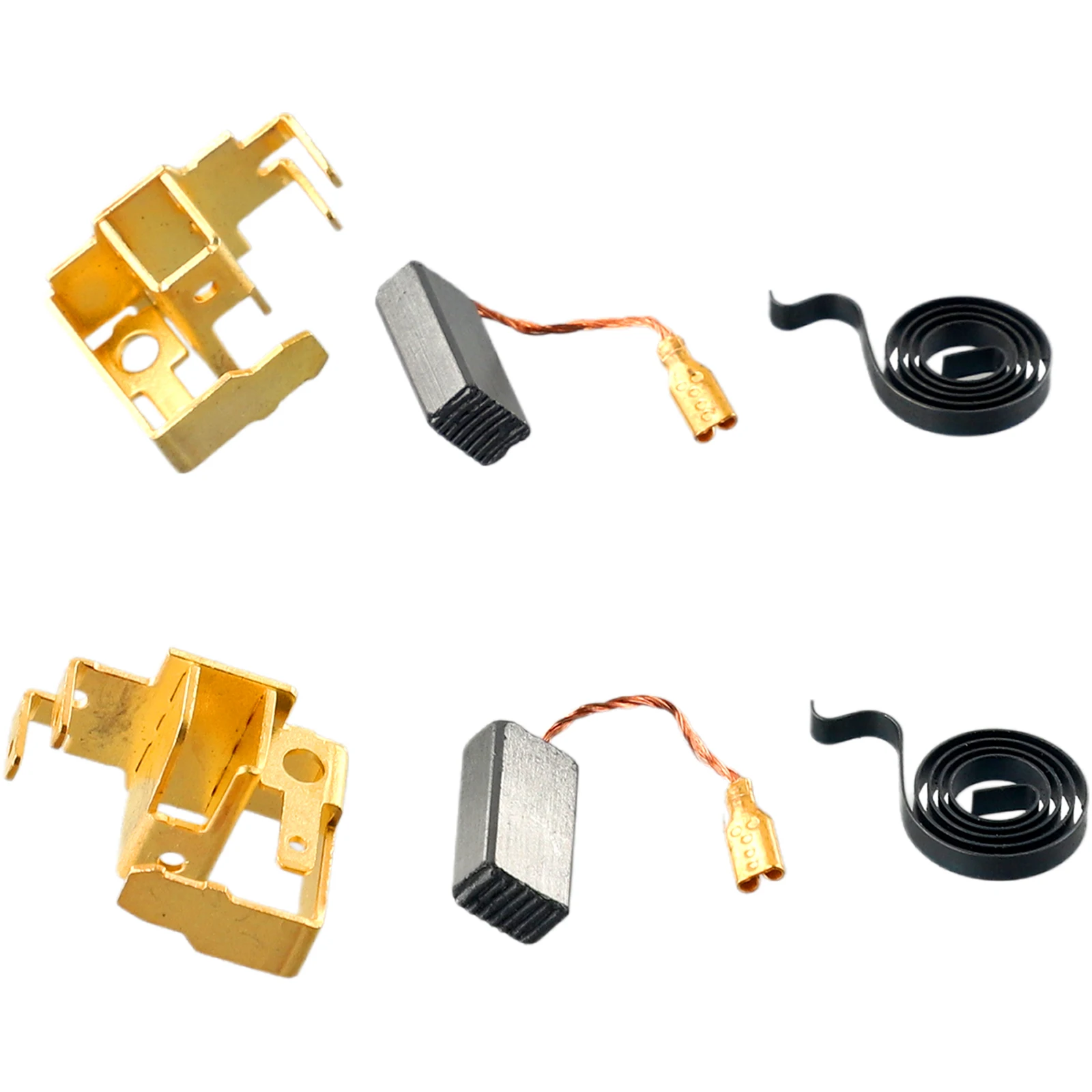 Holder Spring Brush Carbon Parts Set Accessories W/Spring Angle Black Brush Holder Brush Spring For Bosch GWS6-100 Gold