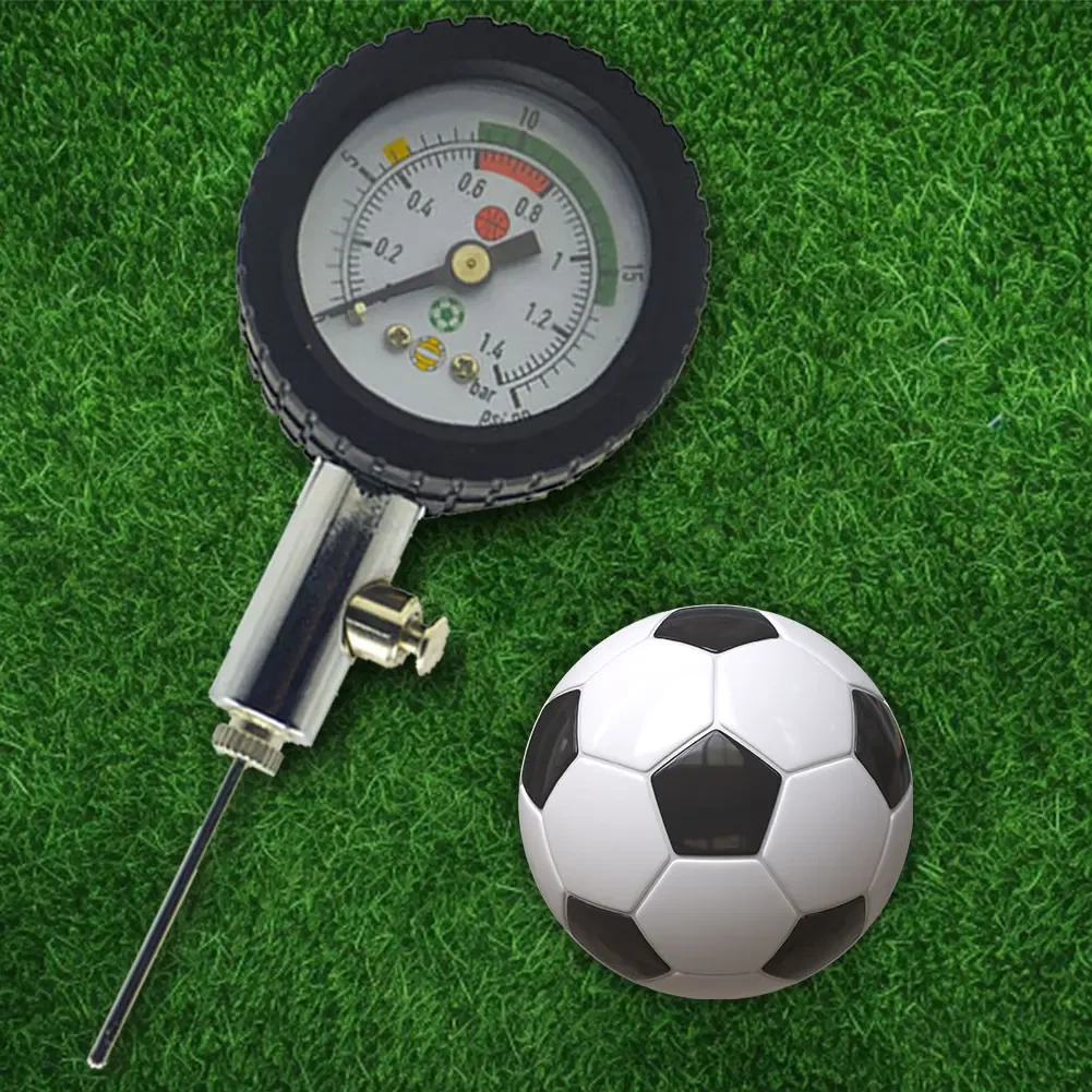 Soccer Ball Pressure Gauge Stainless Steel Air Watch Football Volleyball Basketball Barometers Portable Pressure Gauges