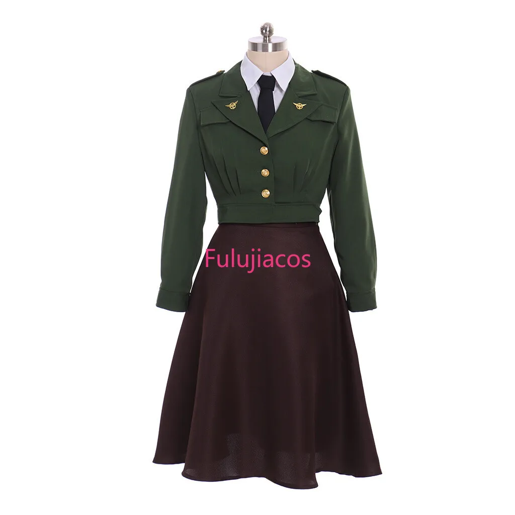 

Carter Cosplay Costume Army Green Agent Carter Margaret Military Uniform