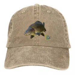 Summer Cap Sun Visor Common Carp Hip Hop Caps Carp Fishing Fisher Cowboy Hat Peaked Hats